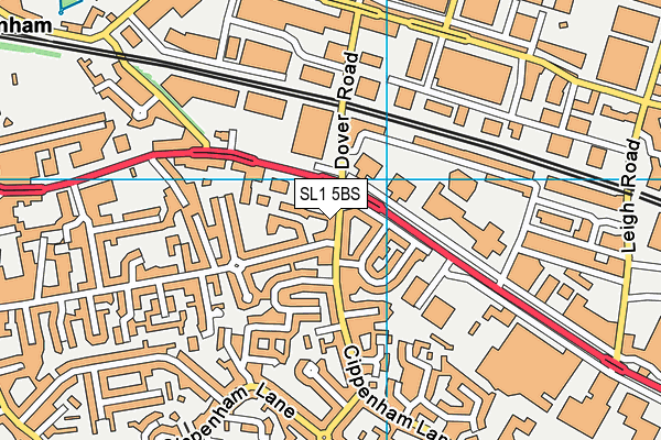 SL1 5BS map - OS VectorMap District (Ordnance Survey)