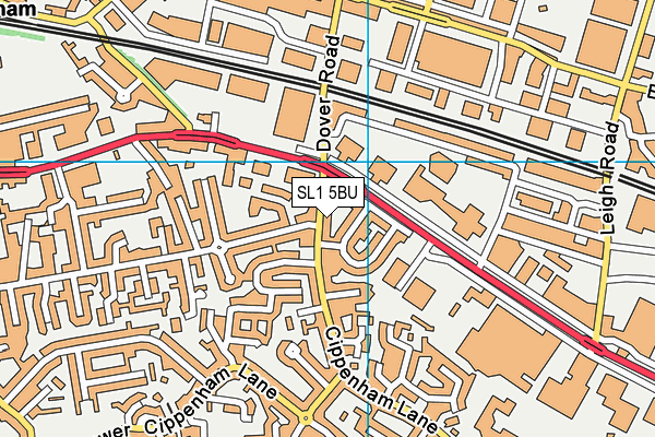 SL1 5BU map - OS VectorMap District (Ordnance Survey)