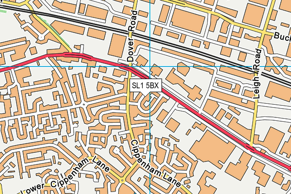 SL1 5BX map - OS VectorMap District (Ordnance Survey)
