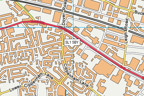 SL1 5BY map - OS VectorMap District (Ordnance Survey)