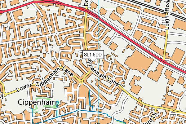 SL1 5DD map - OS VectorMap District (Ordnance Survey)
