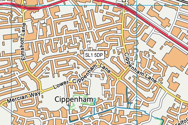 SL1 5DP map - OS VectorMap District (Ordnance Survey)