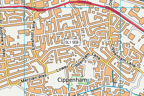 SL1 5EB map - OS VectorMap District (Ordnance Survey)