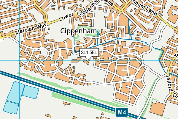SL1 5EL map - OS VectorMap District (Ordnance Survey)