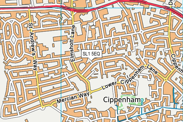 SL1 5EQ map - OS VectorMap District (Ordnance Survey)