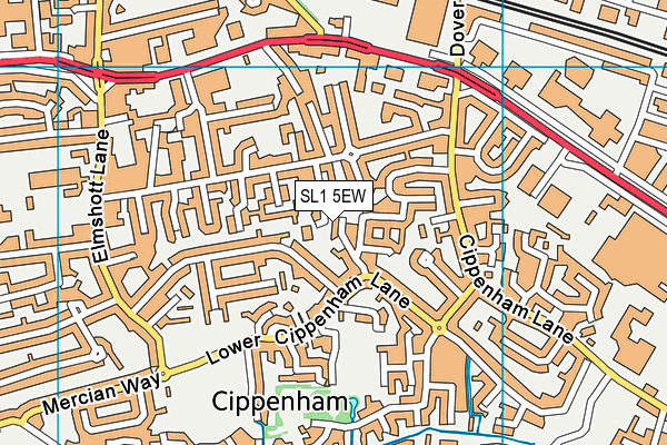 SL1 5EW map - OS VectorMap District (Ordnance Survey)