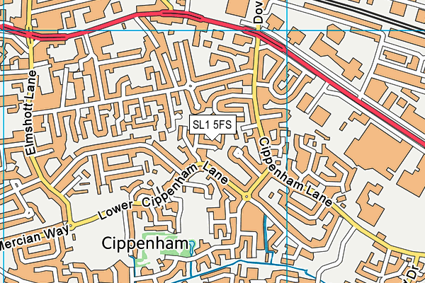 SL1 5FS map - OS VectorMap District (Ordnance Survey)