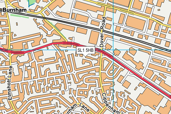 SL1 5HB map - OS VectorMap District (Ordnance Survey)