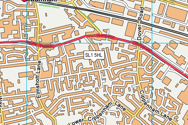 SL1 5HL map - OS VectorMap District (Ordnance Survey)