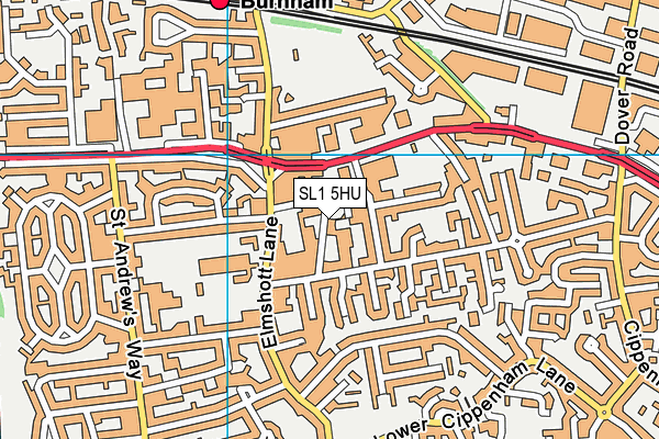 SL1 5HU map - OS VectorMap District (Ordnance Survey)