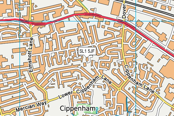 SL1 5JF map - OS VectorMap District (Ordnance Survey)