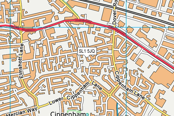 SL1 5JQ map - OS VectorMap District (Ordnance Survey)