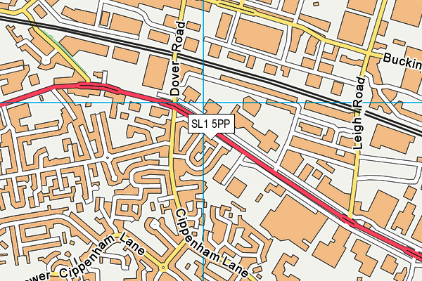 SL1 5PP map - OS VectorMap District (Ordnance Survey)