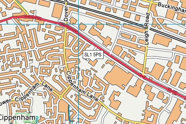 SL1 5PS map - OS VectorMap District (Ordnance Survey)
