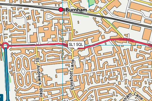 SL1 5QL map - OS VectorMap District (Ordnance Survey)
