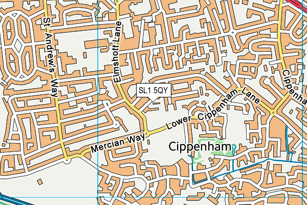 SL1 5QY map - OS VectorMap District (Ordnance Survey)