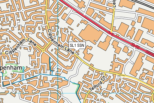 SL1 5SN map - OS VectorMap District (Ordnance Survey)