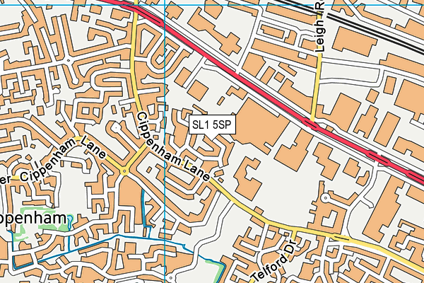 SL1 5SP map - OS VectorMap District (Ordnance Survey)