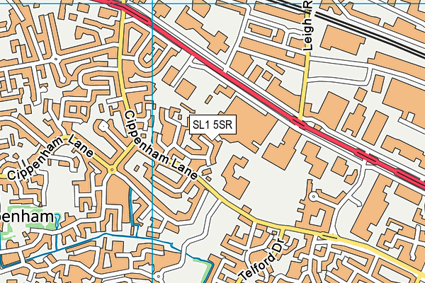 SL1 5SR map - OS VectorMap District (Ordnance Survey)