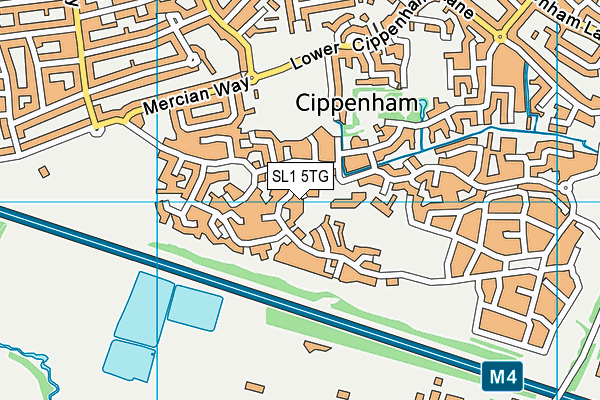 SL1 5TG map - OS VectorMap District (Ordnance Survey)