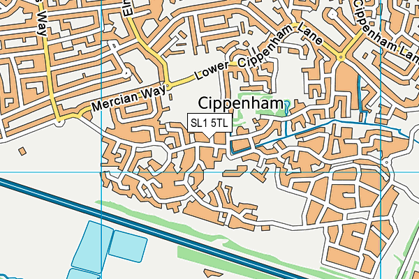 SL1 5TL map - OS VectorMap District (Ordnance Survey)
