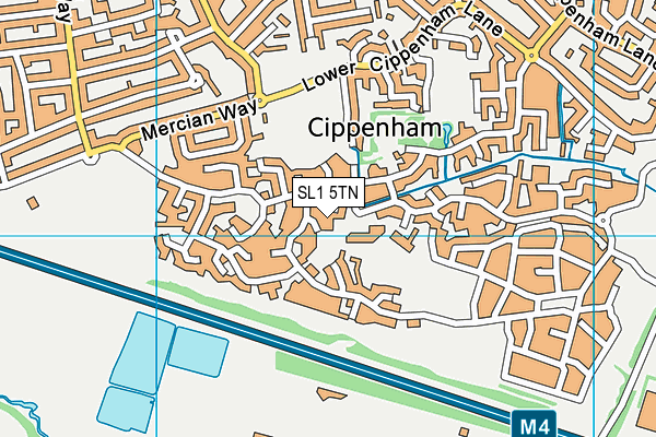 SL1 5TN map - OS VectorMap District (Ordnance Survey)