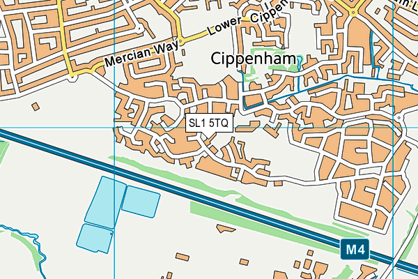 SL1 5TQ map - OS VectorMap District (Ordnance Survey)