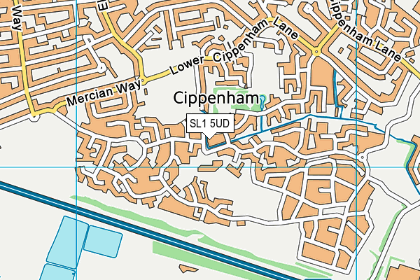 SL1 5UD map - OS VectorMap District (Ordnance Survey)
