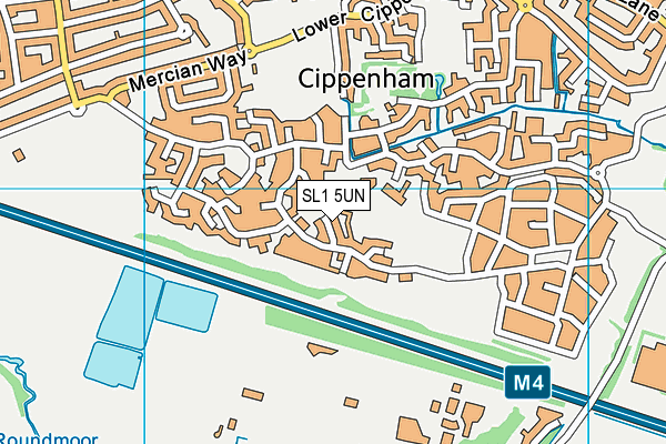 SL1 5UN map - OS VectorMap District (Ordnance Survey)