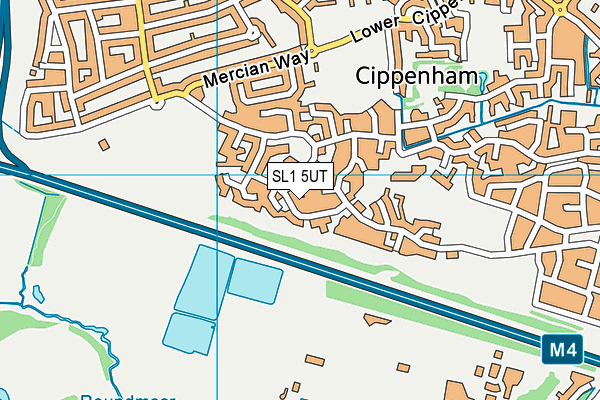 SL1 5UT map - OS VectorMap District (Ordnance Survey)