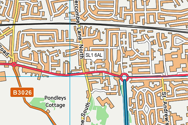 SL1 6AL map - OS VectorMap District (Ordnance Survey)