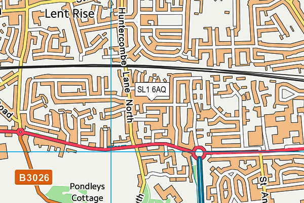 SL1 6AQ map - OS VectorMap District (Ordnance Survey)
