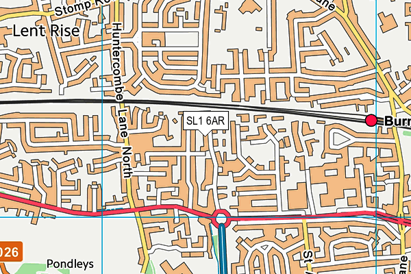 SL1 6AR map - OS VectorMap District (Ordnance Survey)