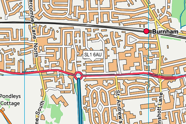 SL1 6AU map - OS VectorMap District (Ordnance Survey)