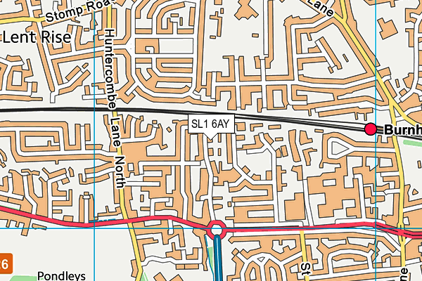 SL1 6AY map - OS VectorMap District (Ordnance Survey)