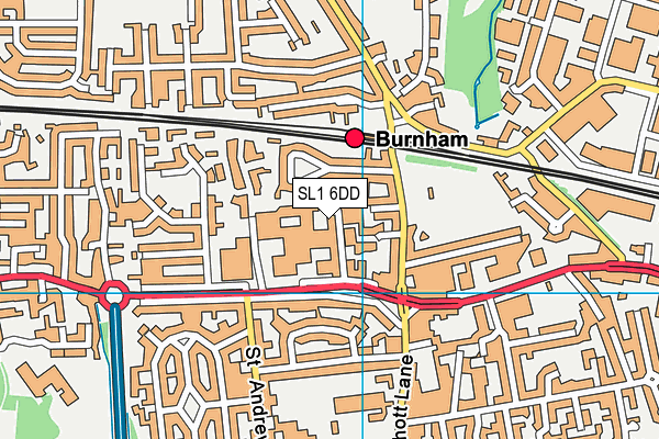 SL1 6DD map - OS VectorMap District (Ordnance Survey)