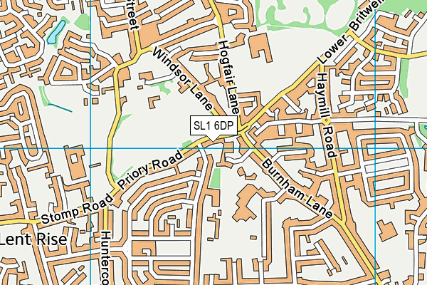 SL1 6DP map - OS VectorMap District (Ordnance Survey)