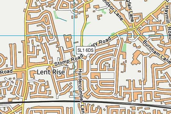SL1 6DS map - OS VectorMap District (Ordnance Survey)