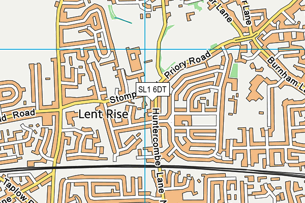 SL1 6DT map - OS VectorMap District (Ordnance Survey)