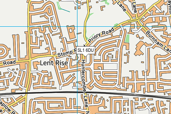 SL1 6DU map - OS VectorMap District (Ordnance Survey)