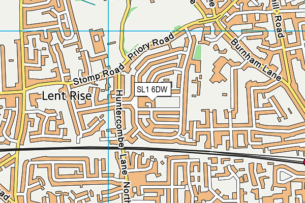 SL1 6DW map - OS VectorMap District (Ordnance Survey)