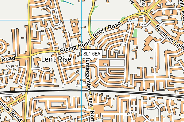 SL1 6EA map - OS VectorMap District (Ordnance Survey)