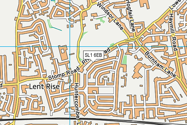 SL1 6EB map - OS VectorMap District (Ordnance Survey)