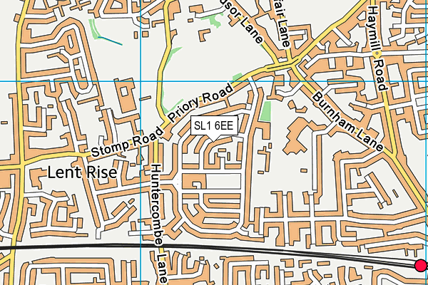 SL1 6EE map - OS VectorMap District (Ordnance Survey)