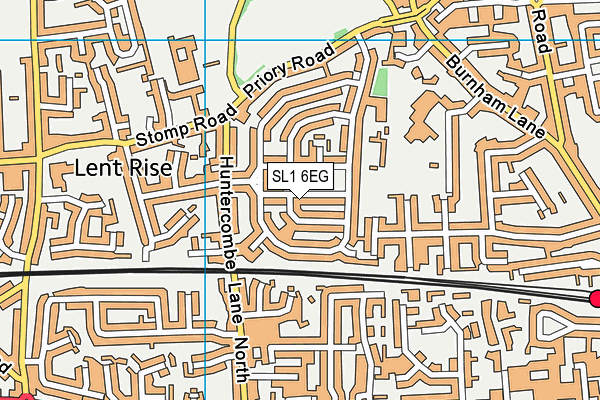 SL1 6EG map - OS VectorMap District (Ordnance Survey)