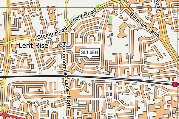 SL1 6EH map - OS VectorMap District (Ordnance Survey)