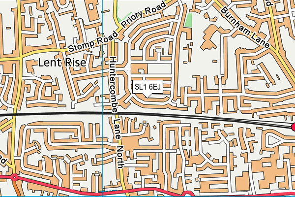 SL1 6EJ map - OS VectorMap District (Ordnance Survey)