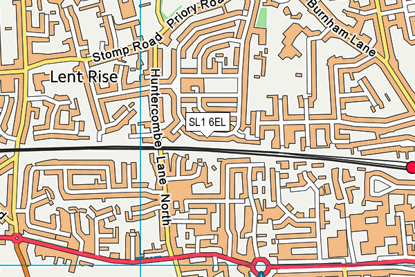 SL1 6EL map - OS VectorMap District (Ordnance Survey)