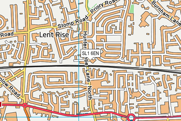 SL1 6EN map - OS VectorMap District (Ordnance Survey)