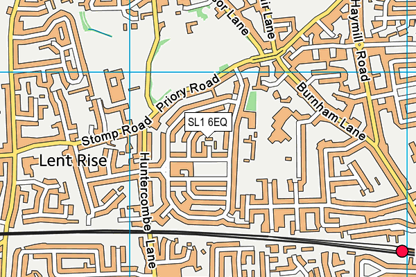 SL1 6EQ map - OS VectorMap District (Ordnance Survey)